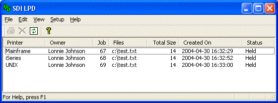 SDI LPD Screenshot
